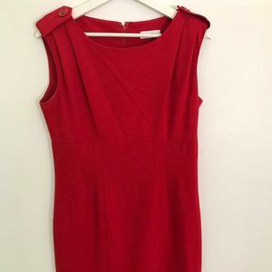 Calvin Keiln Sheath Dress with Button Detail